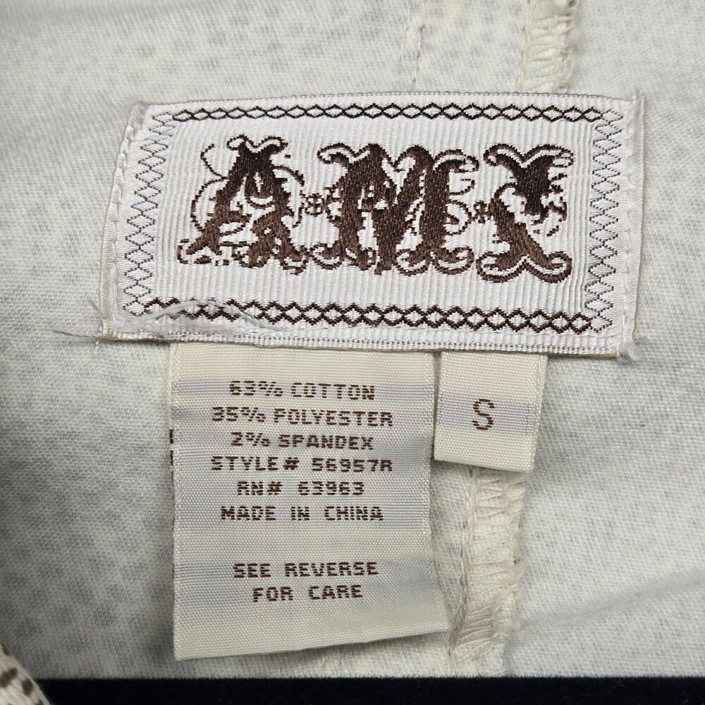 AMI Utility Jacket Womens S Leopard Animal Print Stretch Shacket NWOT - Picture 4 of 16